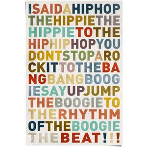 Reinders! Poster I said a hiphop gekleurd - hiphop - Songtext - muziek