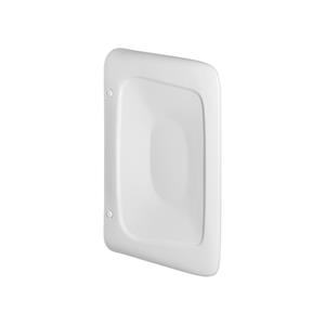 Urinoirscherm Schaamschot  Olympos 61.5x10.8x40 cm Keramiek Wit