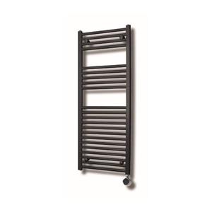 Sanicare Elektrische Design Radiator  Plug En Play 172 x 45 cm Wit Thermostaat Zwart 920 Watt