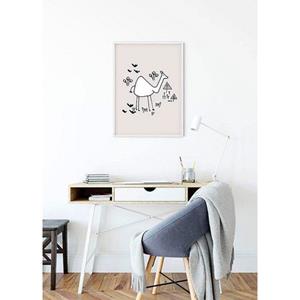 Komar Poster Scibble camel Hoogte: 40 cm