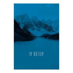 Komar Poster Word Lake in Motion blue Hoogte: 70 cm