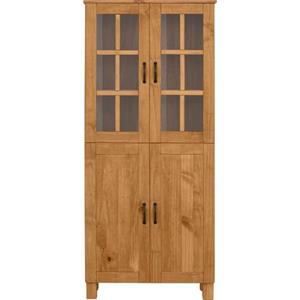 Home affaire Hochschrank "Rodby", FSC-zertifiziertes Massivholz, Breite 75 cm, Höhe 170 cm