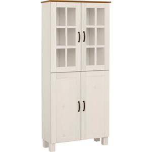 Home affaire Hochschrank "Rodby", FSC-zertifiziertes Massivholz, Breite 75 cm, Höhe 170 cm