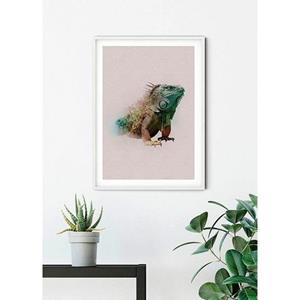 Komar Poster Animals Paradise Iguana Hoogte: 70 cm