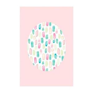 Komar Poster Shelly Patterns roos Hoogte: 40 cm