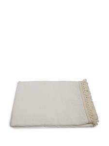 oncemilano Once Milano Strandhanddoek met franjes - Wit