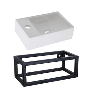 Plieger Fonteinset  Met Handdoekrek 37 cm Wit (Exclusief Kraan En Afvoer)