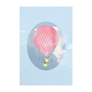 Komar Poster Happy Balloon blue Hoogte: 50 cm