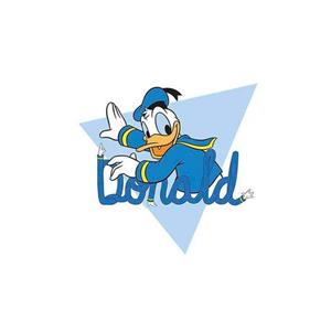 Komar Poster Donald Duck Triangle Hoogte: 50 cm