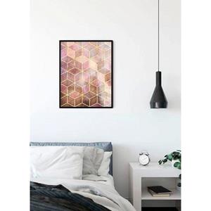 Komar Poster Mozaïek rosso Hoogte: 40 cm
