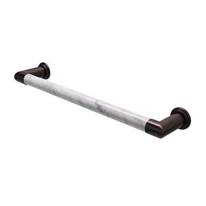 HD heating Elektrische Radiator Cascade 60x12 cm Bianco Carrara Venatino Marble / Medium Bronze