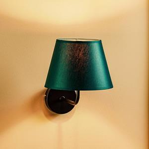 Euluna Wandlamp Soho, konisch, groen/goud