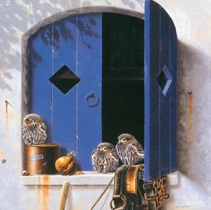PGM Jan Weenink - Visiting birds II Kunstdruk 30x30cm