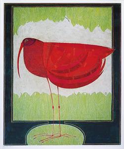 PGM Beate Rose - Vogel 10a Kunstdruk 52x62cm