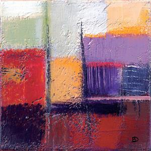PGM Bea Danckaert - Violet Statics I Kunstdruk 40x40cm