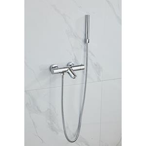 Boss & wessing Opbouw Badkraan  Talpa met Handdoucheset Messing Chroom