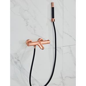 Boss & wessing Opbouw Badkraan  Copper Pro Thermostatisch met Handdouche Geborsteld Koper