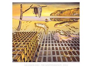 PGM Kunstdruk Salvador Dali La Desintegration de la Persistance de la Memoire 80x60cm