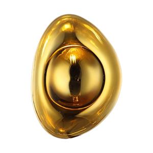 Zambelis Wandlamp 22047, goudkleurig, glas, hoogte 27,5 cm, E14