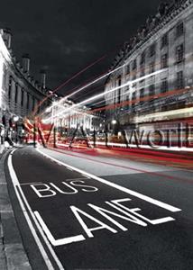 PGM Jean-Jacques Bernier - Bus Lane Kunstdruk 50x70cm