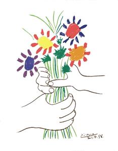 PGM Pablo Picasso - Bouquet Kunstdruk 60x80cm