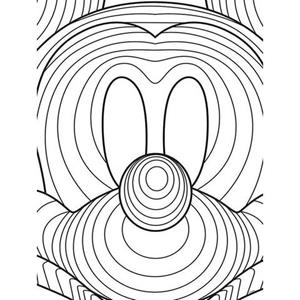 Komar Poster Mickey Mouse Lines Hoogte: 70 cm
