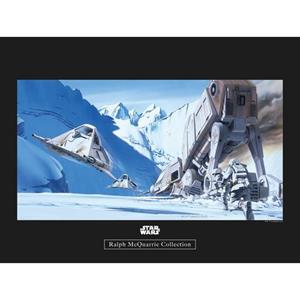 Komar Poster Star Wars Classic RMQ Hoth Battle Snowspeeder