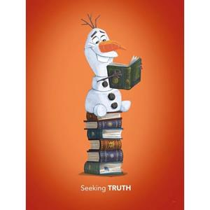 Komar Poster Frozen Olaf Reading