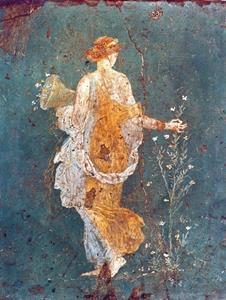 PGM Pompeji - Flora mit dem Füllhorn Kunstdruk 60x80cm