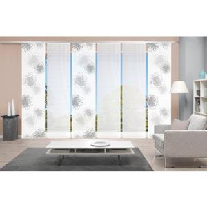 Schiebegardine SPOTTI 6er SET, Vision S, Paneelwagen (6 St), blickdicht, Bambus-Optik, Digital bedruckt