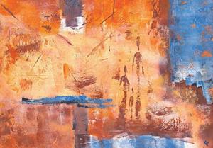 PGM Kirsti Sarikaya - Kerzenmenschen I Kunstdruk 100x70cm
