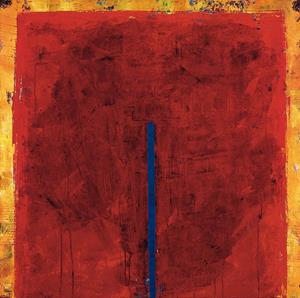 PGM Ralf Bohnenkamp - Contrasting Red Kunstdruk 98x98cm