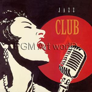 PGM Marco Fabiano - Jazz Club Kunstdruk 70x70cm