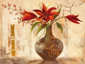 PGM Anna Field - Red Lilies Kunstdruk 80x60cm