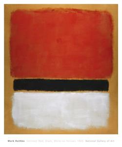 PGM Mark Rothko - Untitled Red, Black, White on Yellow, 1955 Kunstdruk 71x86.5cm