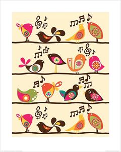 Pyramid Valentina Ramos Singing Birds Kunstdruk 40x50cm