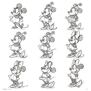 Grupo Erik Disney Minnie Sketch Kunstdruk 30x30cm