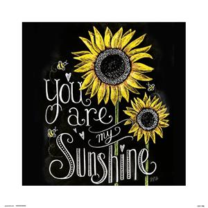 Lily And Val You Are My Sunshine Kunstdruk 30x30cm