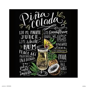 Lily And Val Pina Colada Kunstdruk 30x30cm