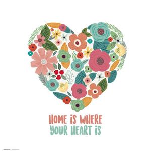 Loreak Heart Kunstdruk 30x30cm