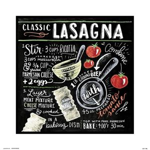 Grupo Erik Lily And Val Classic Lasagna Kunstdruk 30x30cm