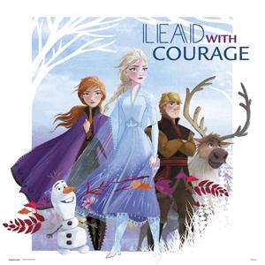 Grupo Erik Frozen Lead With Courage Kunstdruk 30x30cm