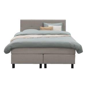 Leen Bakker Boxspring Billund - beige - 140x200 cm - poot B