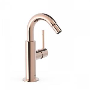 Tres Bidetmengkraan  Study Exclusive Hendel Uitloop Gebogen 16,5 cm Rond Rosé Goud