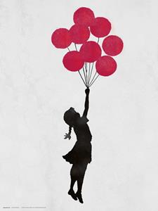 Grupo Erik Brandalised Girl Floating Original Kunstdruk 30x40cm