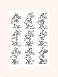 Grupo Erik Disney Minnie Sketch Kunstdruk 30x40cm