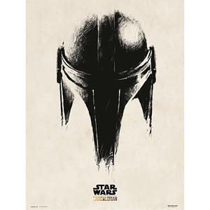 Grupo Erik Mandalorian Helmet Kunstdruk 30x40cm