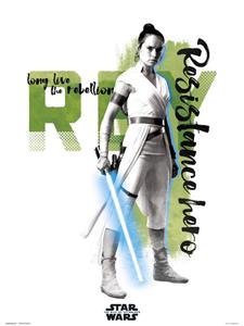 Grupo Erik Star Wars Episode IX Rey Resistance Hero Kunstdruk 30x40cm