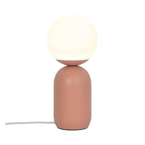 Nordlux Tischlampe Notti aus Metall und Glas, terracotta