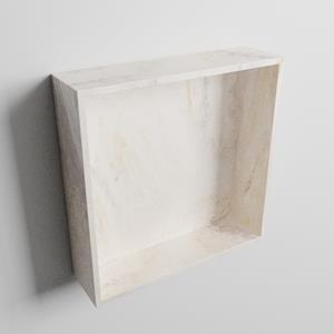 Mondiaz EASY Nis 29,5x29,5cm in solid surface kleur Ostra. 1 vak geschikt voor in- of opbouw